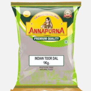 Indian Toor Dhal 1kg - Annapurna Premium Quality