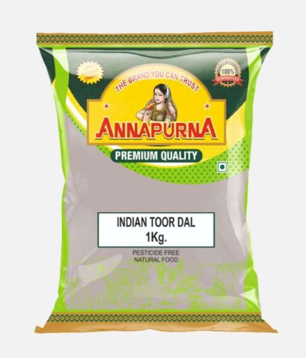 Indian Toor Dhal 1kg - Annapurna Premium Quality