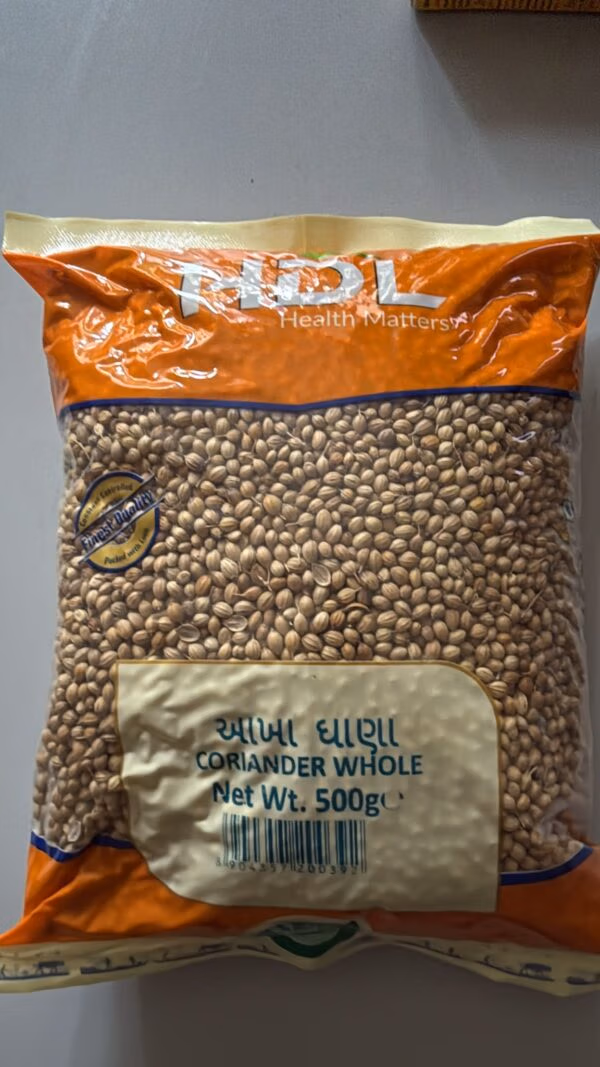 Corriander Seeds Whole 500g