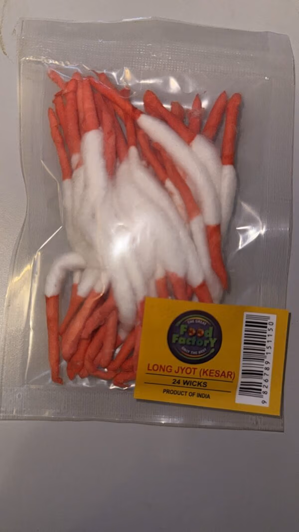 Long Cotton Wicks for Pooja