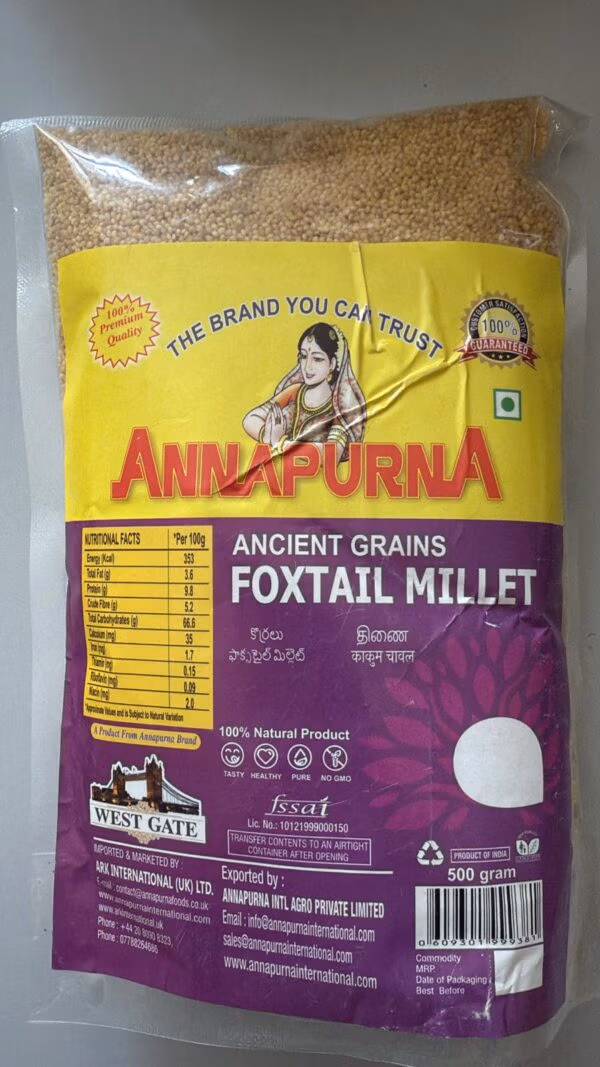 Foxtail Millets -Annapurna