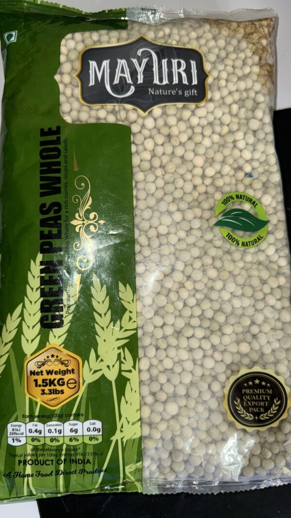 Green Peas Whole Mayuri 1.5kg
