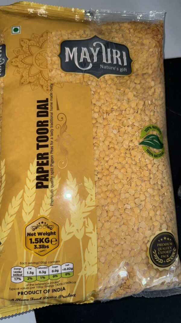Mayuri Paper Toor Dal 1.5kg