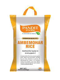 Ambemohar Rice – 10lb Pandit Foods