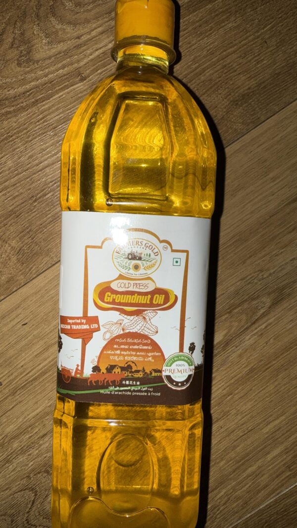 Cold pressed peanut oil 1lt - FG