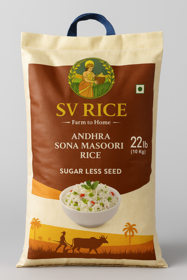 Sugar less Sonamasoori SV Rice 10kg