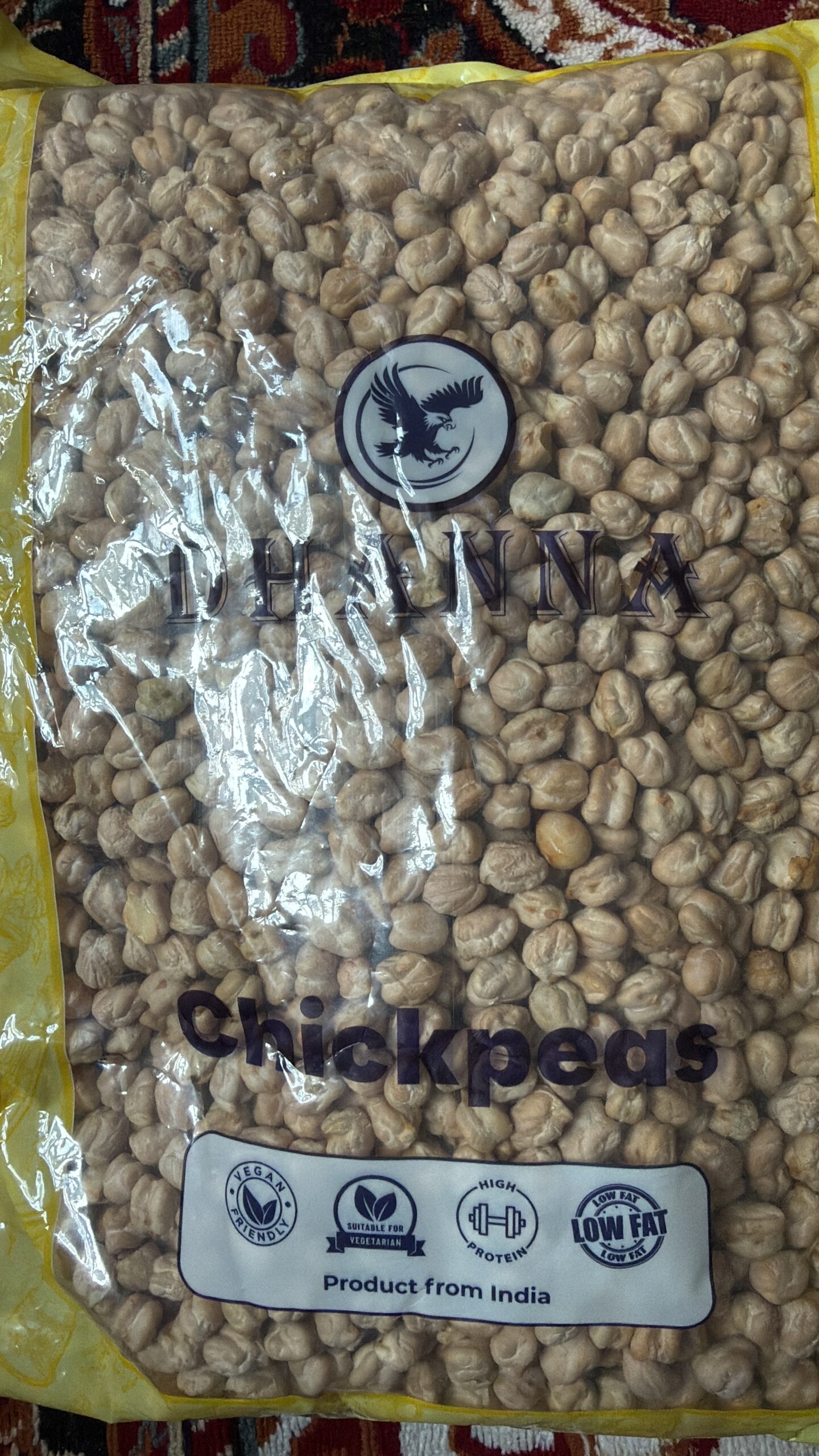 Jumbo kabuki chana chickpea 2kg Dhanna