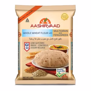 Aashirvaad Atta Whole Wheat with Multigrain & Fenugreek 2kg