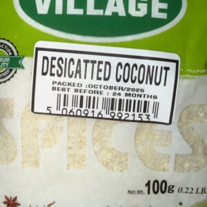 Desiccated Coconut 100g- Village