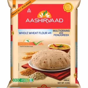 Aashirvaad Low GI Whole Wheat with Multigrains & Fenugreek Atta 10Kg