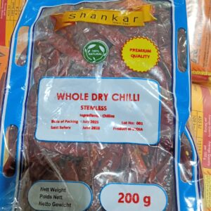 Shankar Whole Dry Chilli Stemless - 200g