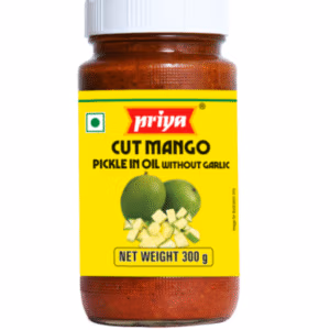 Priya Cut Mango Pickle Without Garlic - 300g