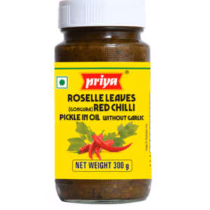 Priya Gongura & Red Chilli Pickle Without Garlic - 300g