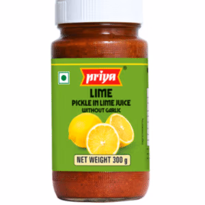 Priya Lime (In lime juice) Pickle Without Garlic - 300g