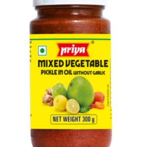 Priya Mixed Vegetable Pickle With out Garlic - 300g
