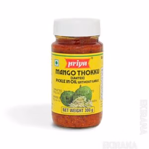Priya Mango Thokku Grated Pickle in Oil Without Garlic 300g