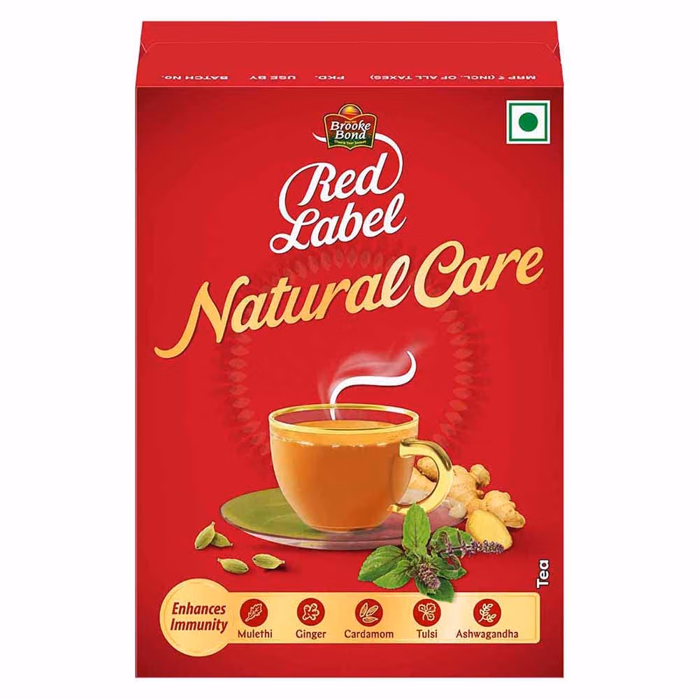 Brooke Bond Red Label Natural Care Tea with 5 Ayurvedic Ingredients 250 g